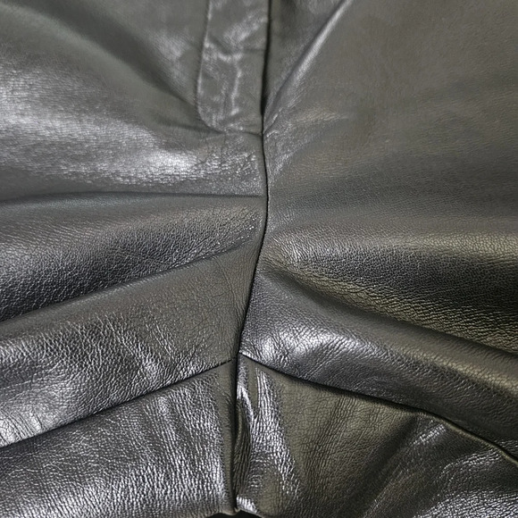 Babaton Black Command Cropped Vegan Leather Pant Size 8 - Picture 7 of 10
